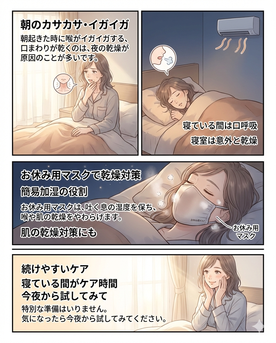 睡眠の質と乾燥が気になる方へ