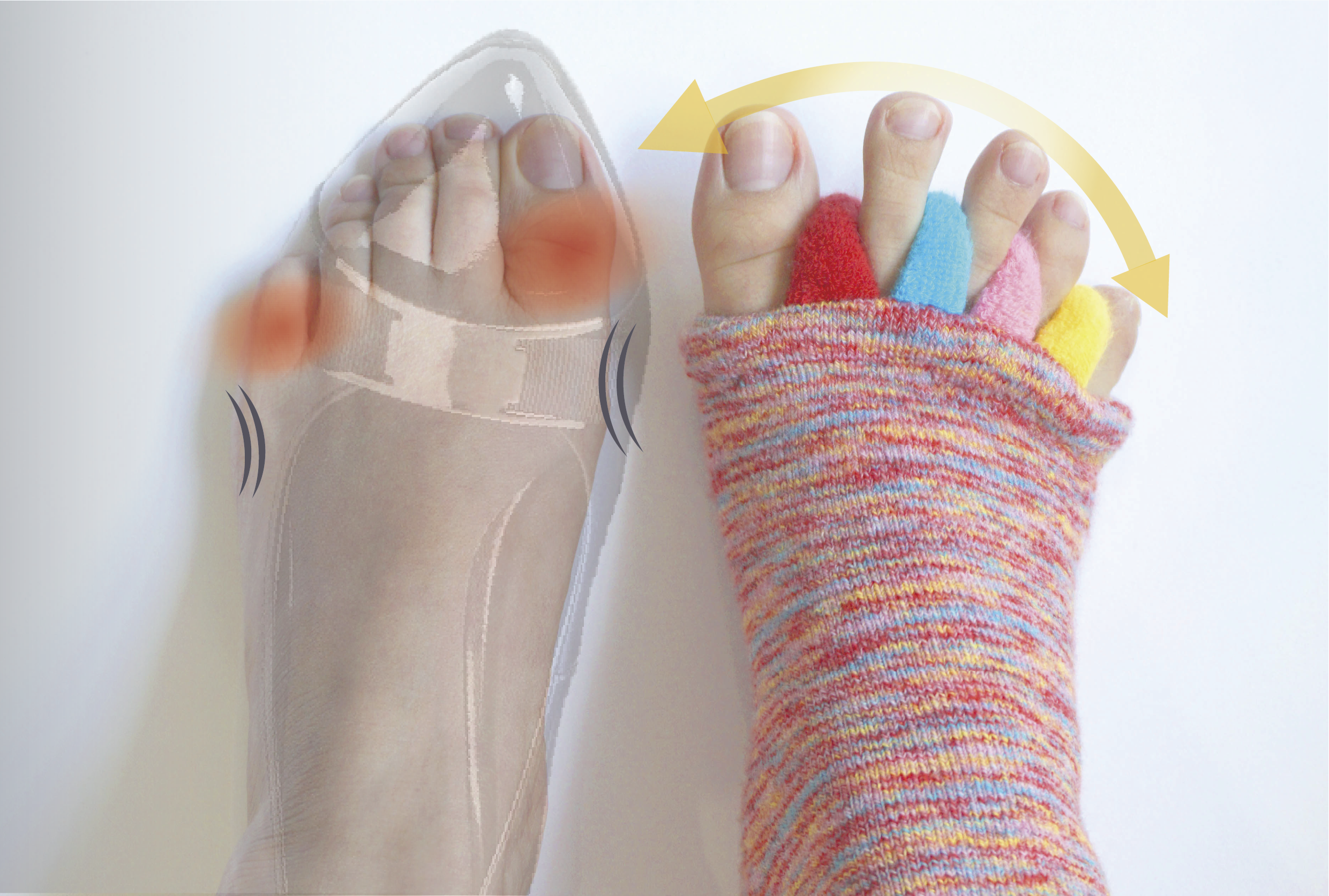 あしゆび開放ケアソックス