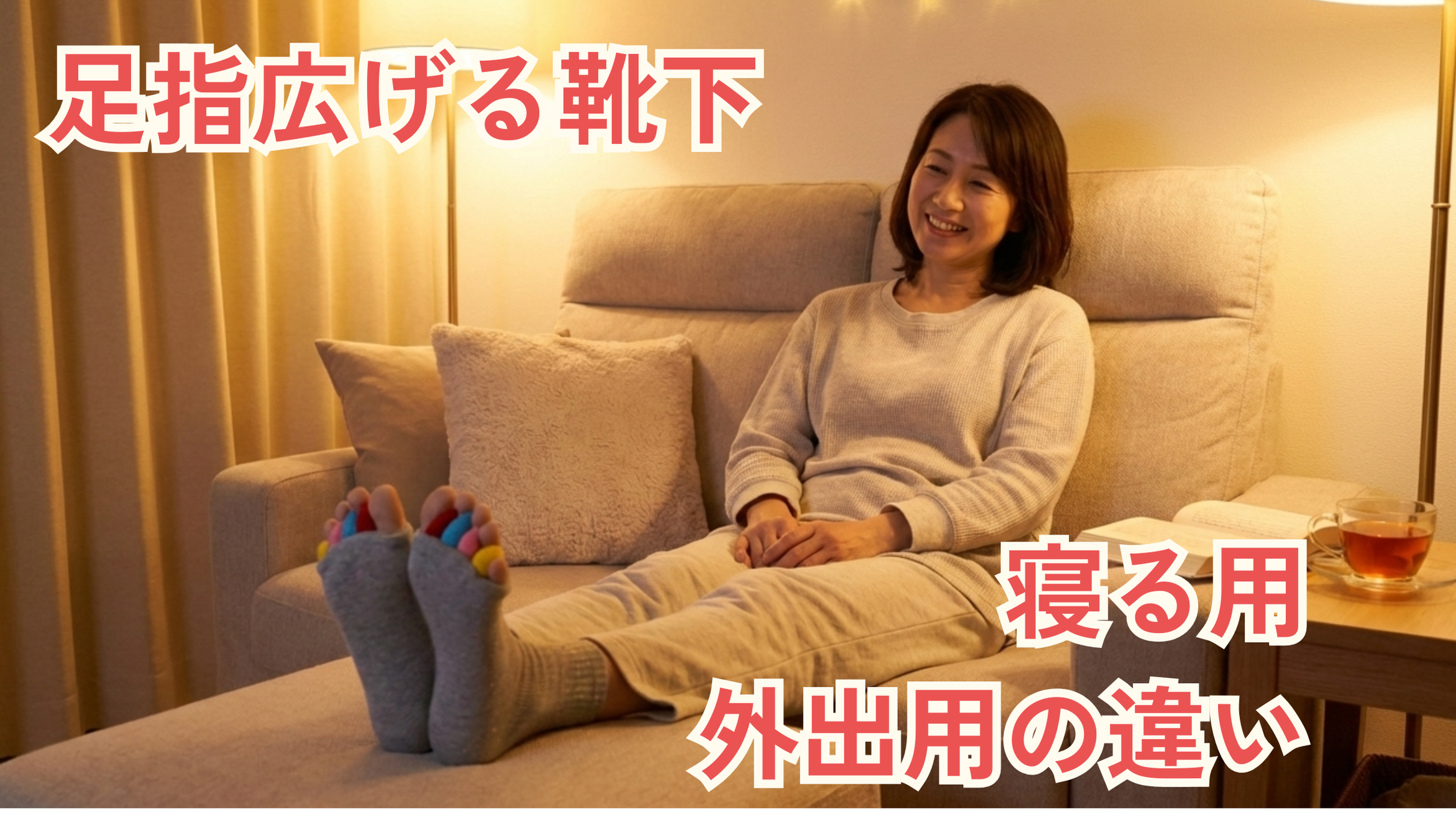 足 指を広げる靴下の選び方｜リラックス用・外出用の違いと効果