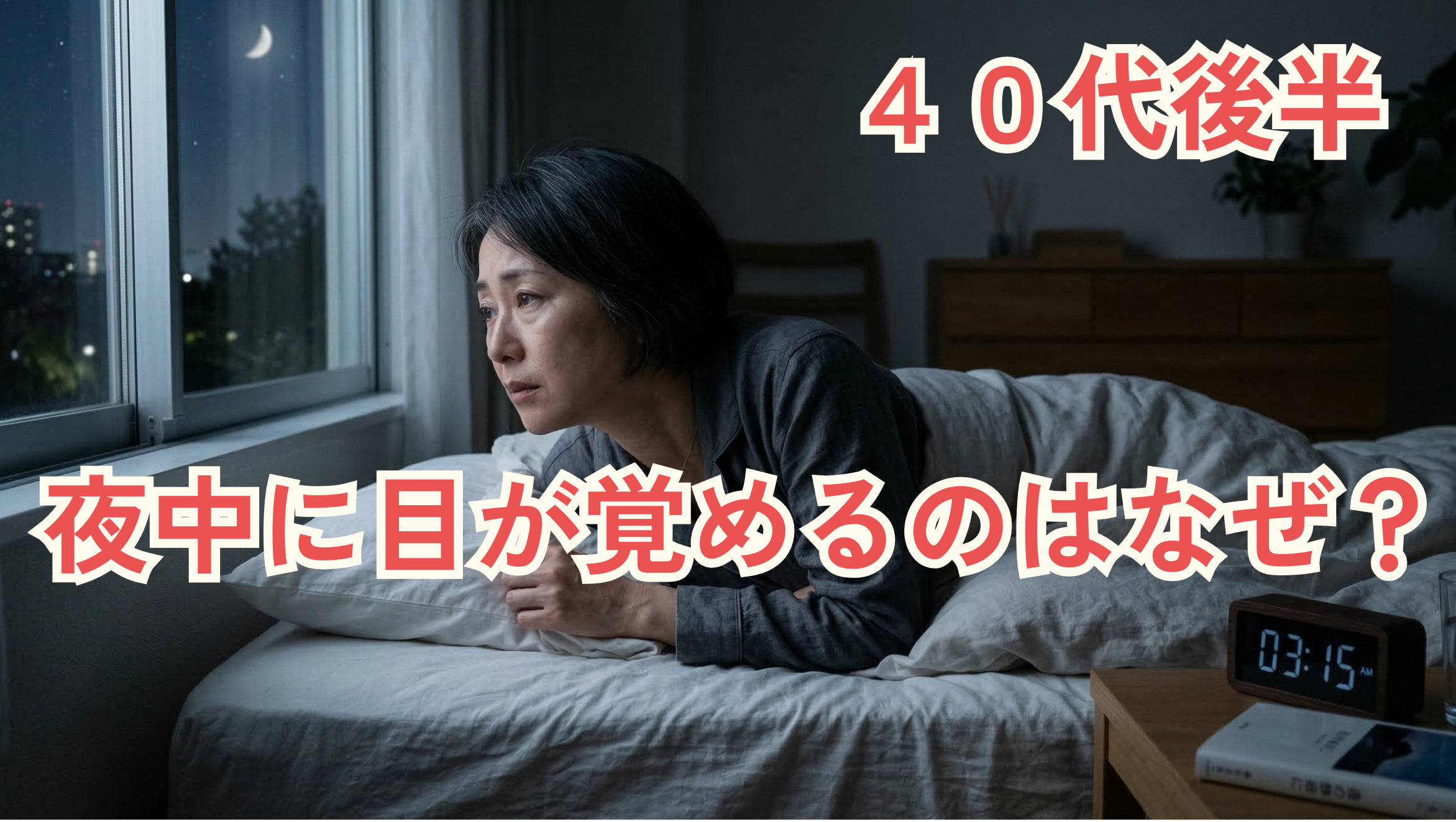 更年期？夜中に目が覚めるのはなぜ？40代後半の働く女性が見直したい睡眠習慣と口呼吸対策