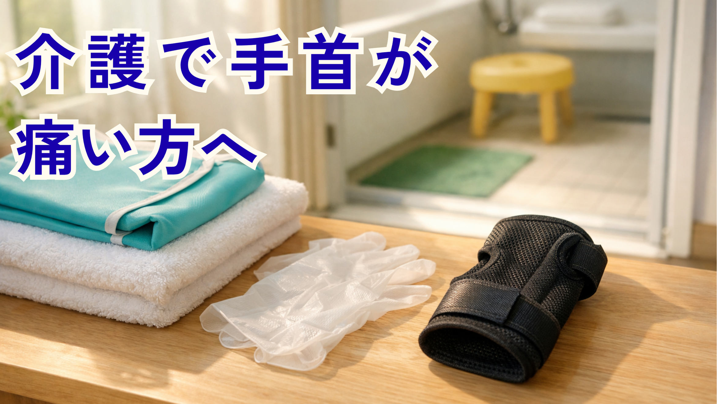 介護で手首が痛い方へ｜水仕事にも使えるメッシュ手首サポーターで痛みを和らげながら介護を続ける方法