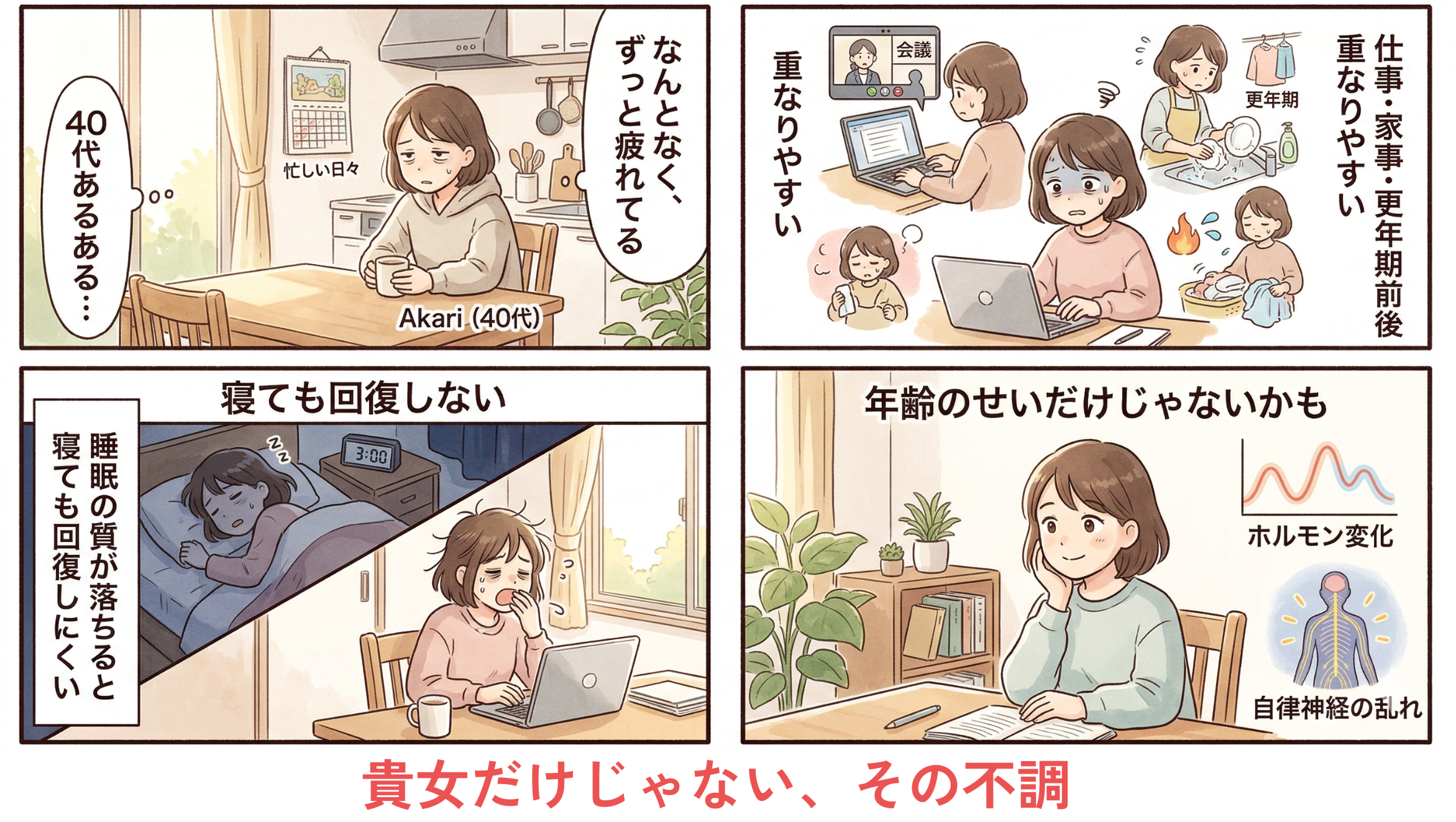 慢性疲労を感じやすい理由