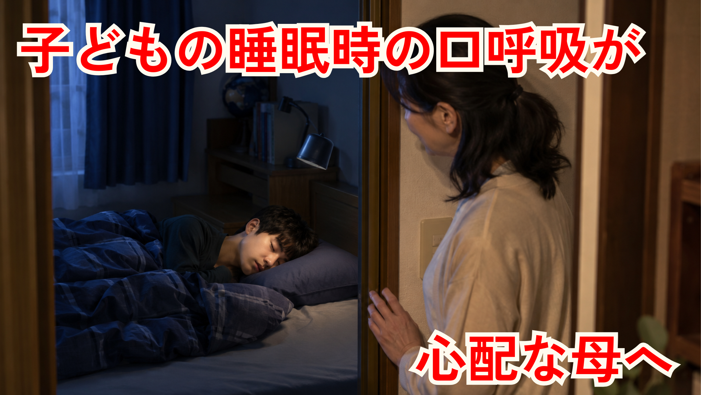 子どもの睡眠時の口呼吸が心配な母へ｜大学進学・下宿前にできる快眠準備