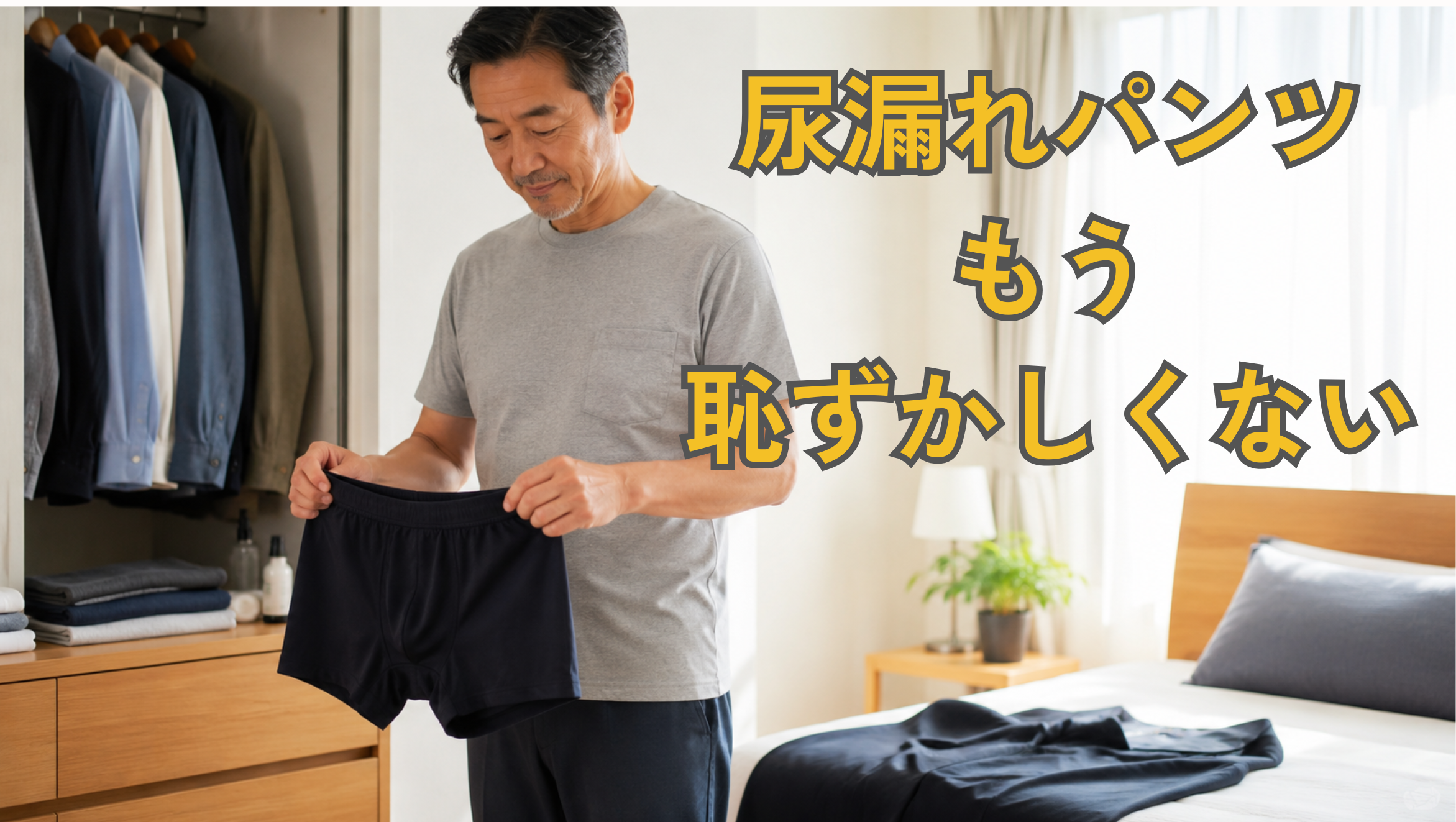 男性用尿漏れパンツは恥ずかしい？バレたくない気持ちに寄り添う選び方と最近の進化
