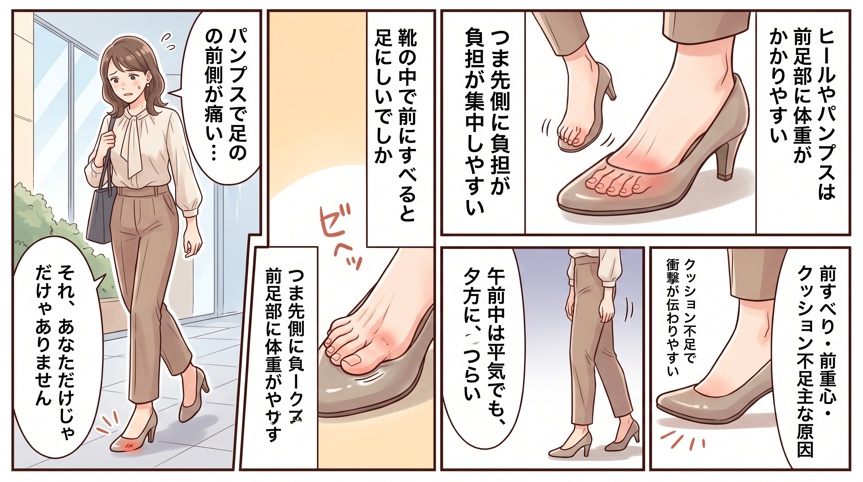 足の裏の前側が痛くなりやすい理由