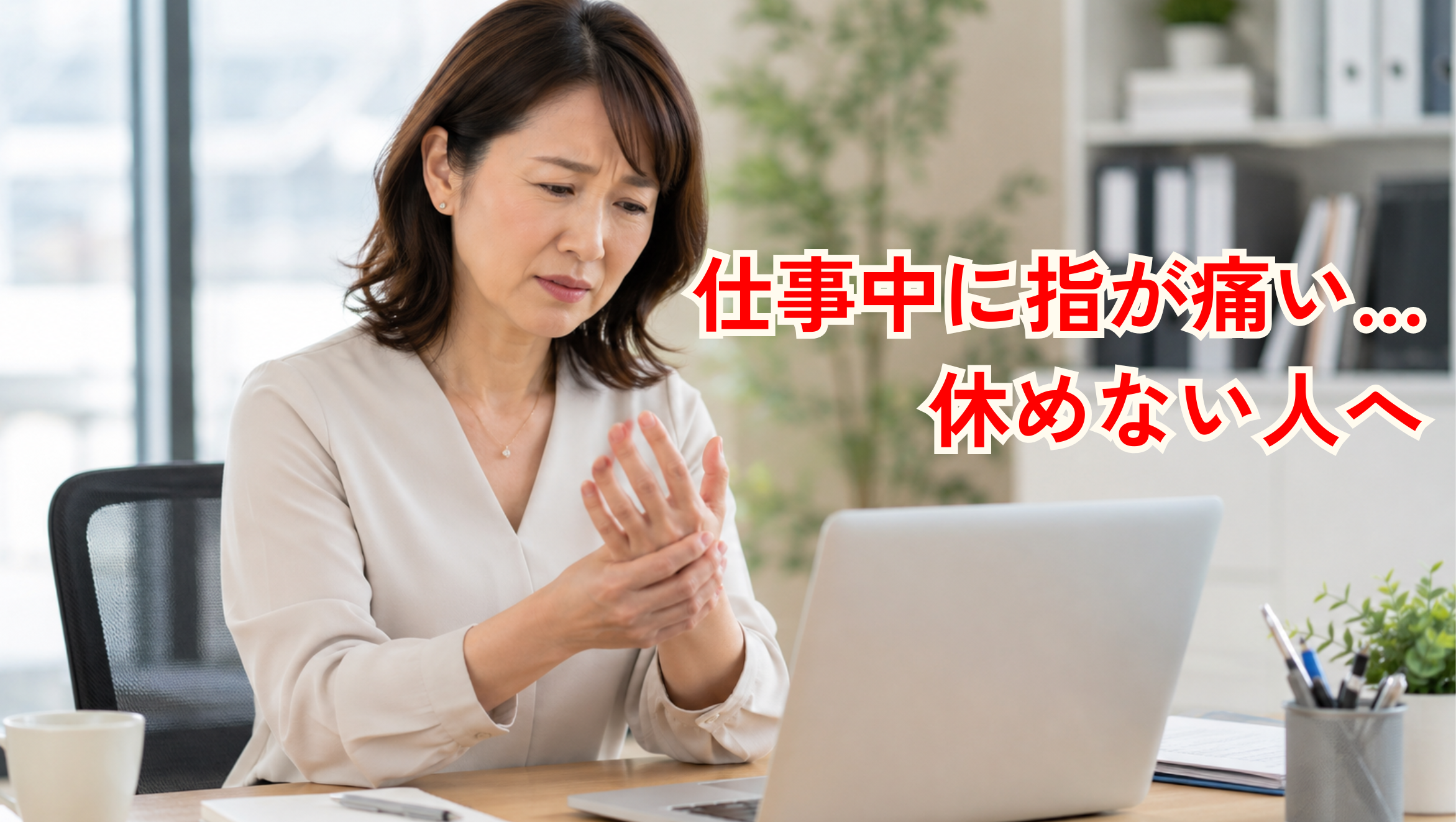 仕事中、指痛いまま休めない人へ｜原因と今すぐできる対策を解説
