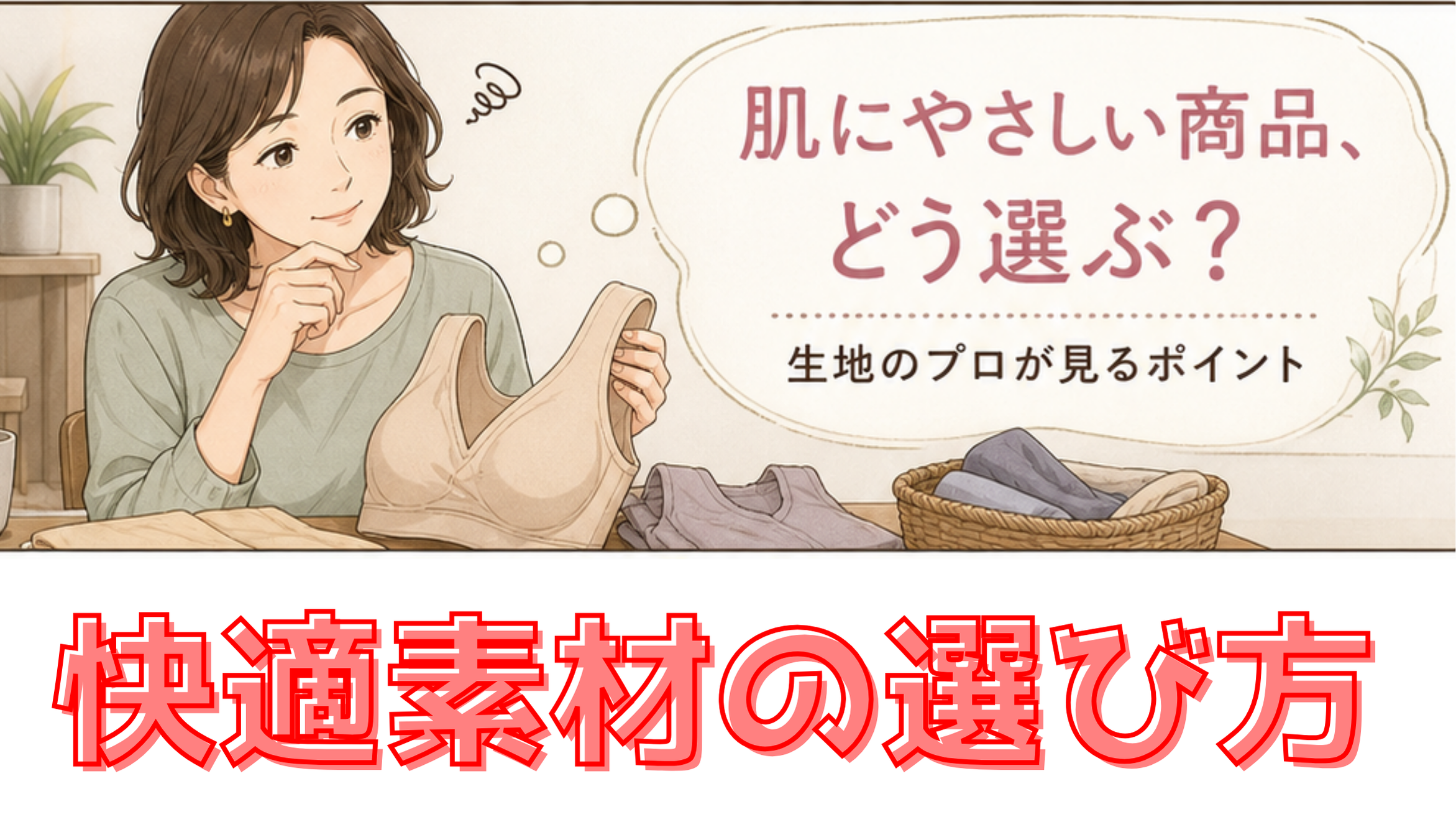 無縫製・フリーカットはなぜ肌にやさしい？生地のプロが伝える快適素材の選び方