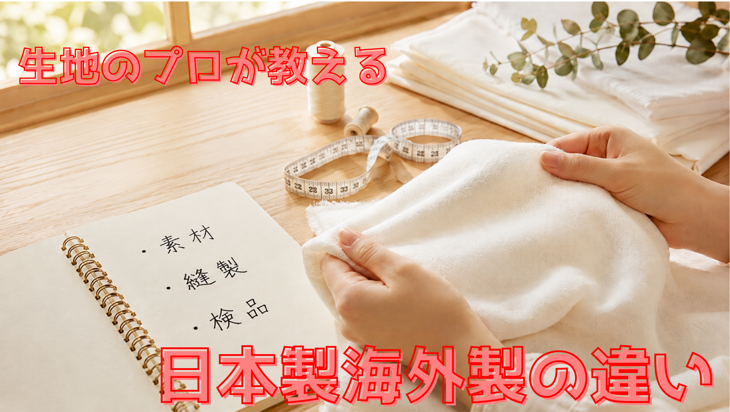「日本製」ってどこから？生地のプロが見る、本当に大切な衣類・インナーの品質の見分け方