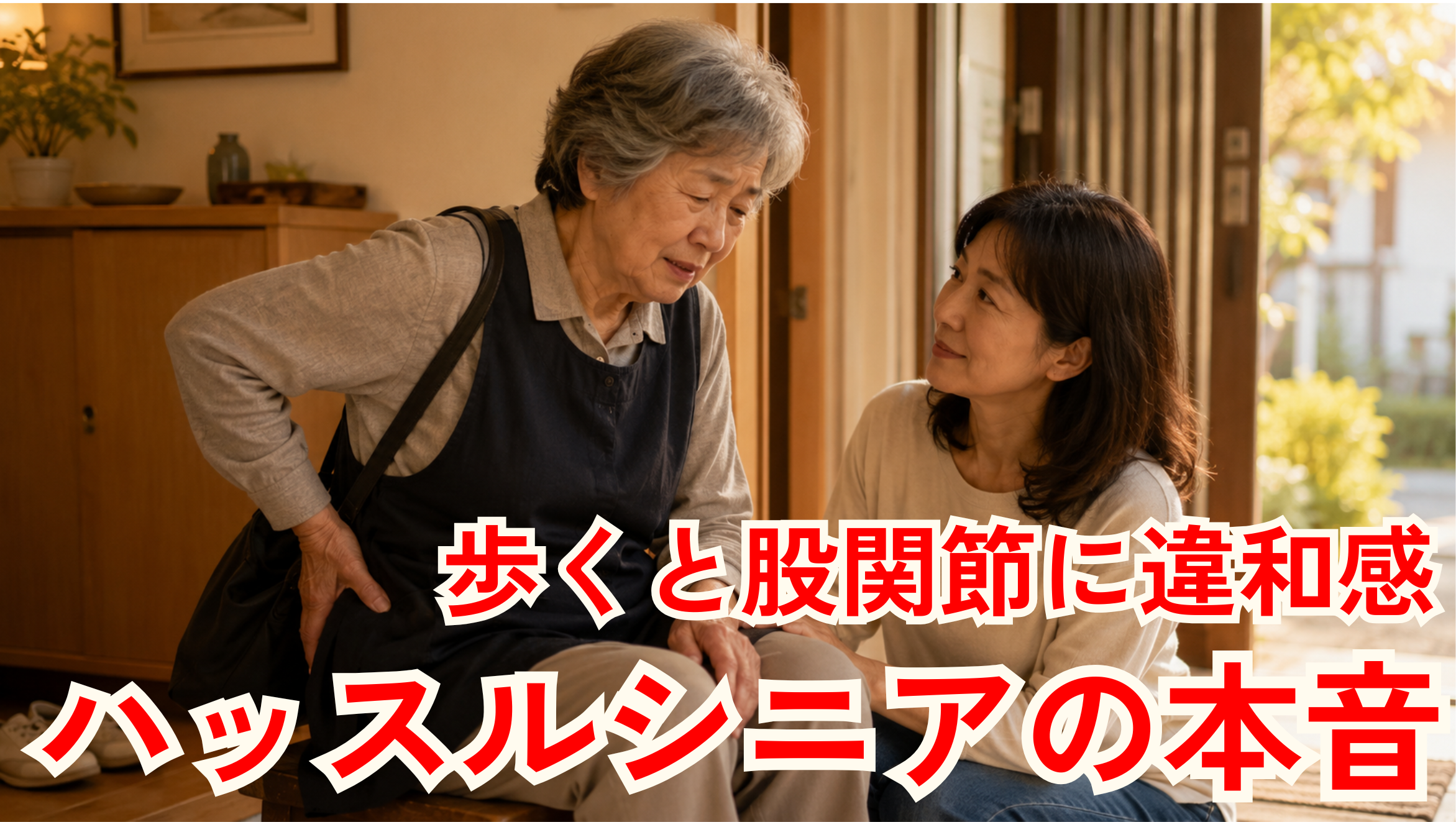 歩くと股関節が痛いのに仕事は休めない方へ｜働くシニアが無理なく続けるための対策