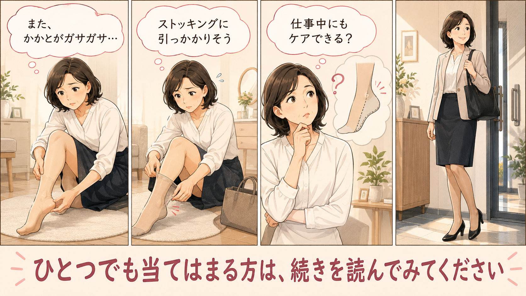 かかとケア靴下はストッキングの下に履ける？&nbsp;