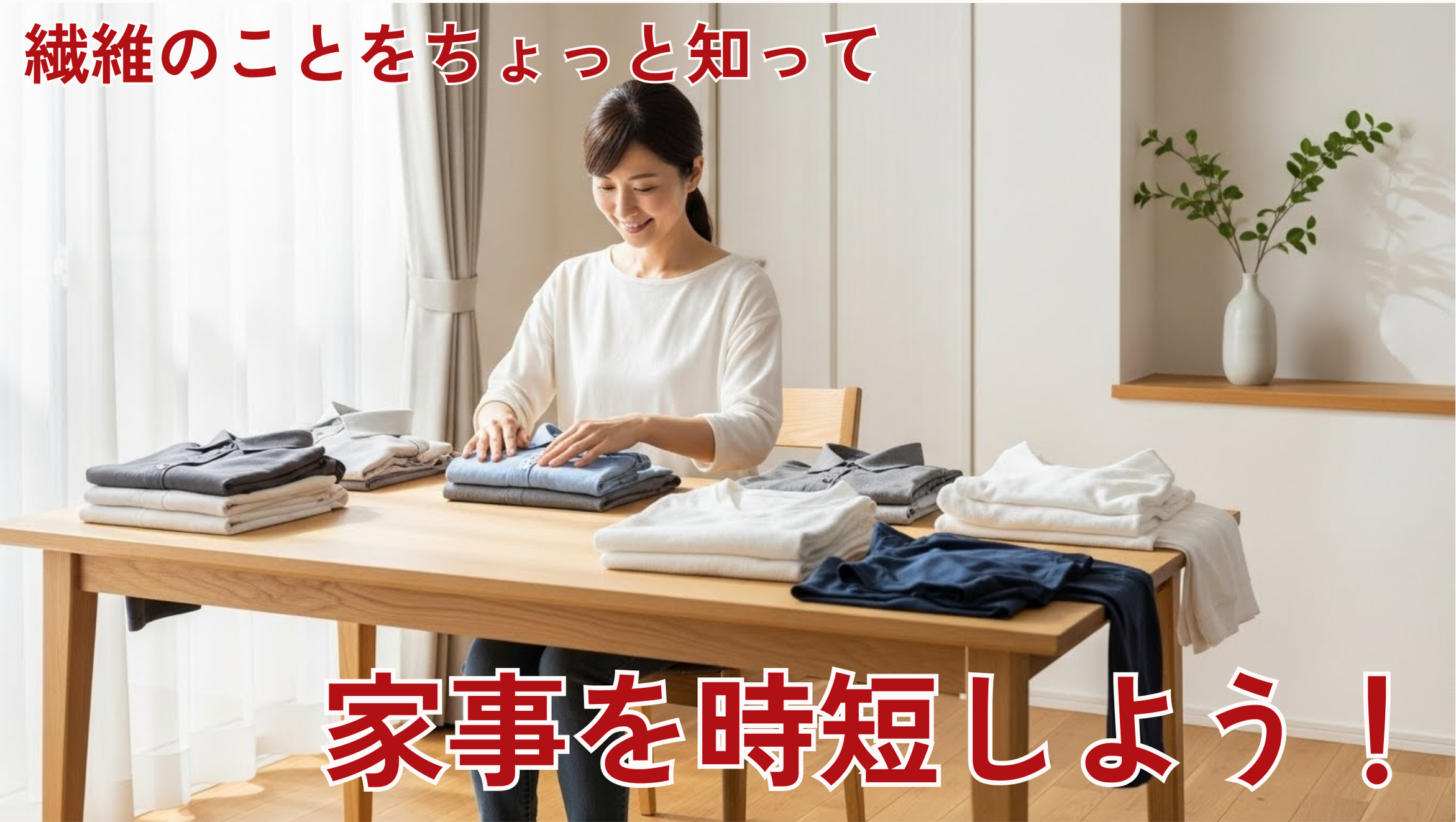 家事がラクになる！生地の種類で時短を叶える方法