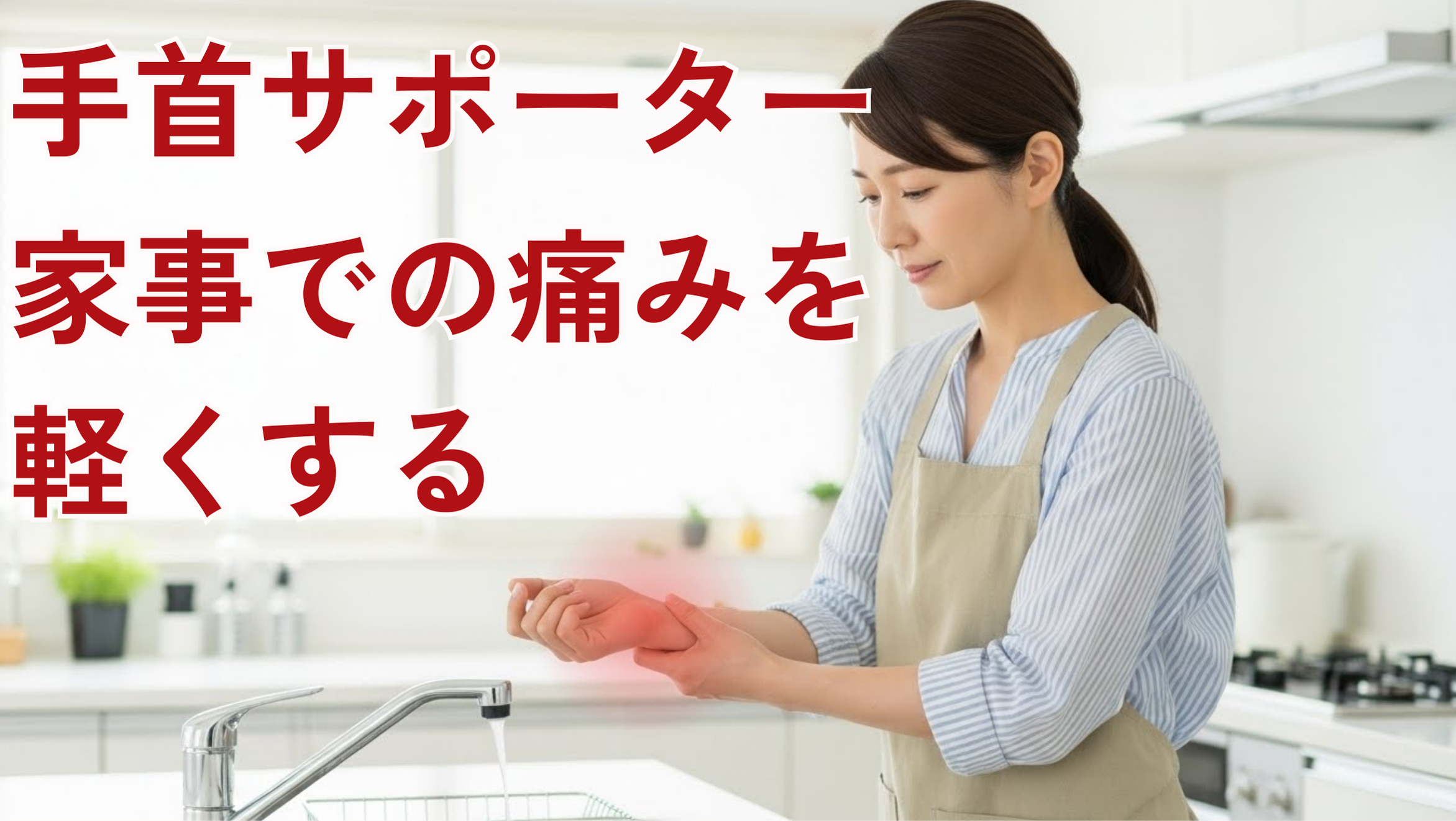 腱鞘炎でも"水仕事に使える"手首サポーターを選ぶコツ｜蒸れないメッシュ素材で家事の痛みを軽くする
